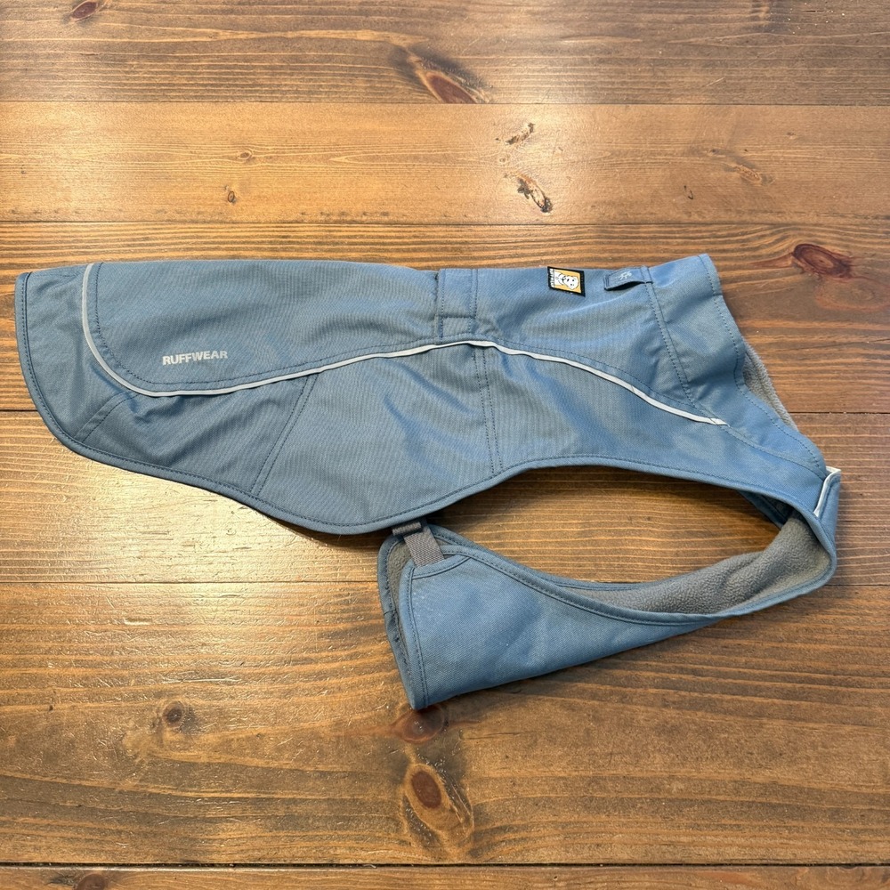 Ruffwear Overcoat Abrasion Jacket Vest‎ Fleece Lined Slate Blue Small